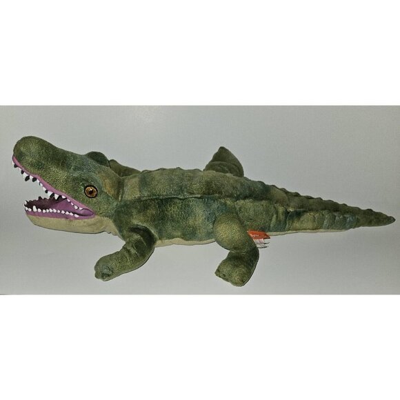 Wild Republic Green Alligator Crocodile Plush 23" Long Realistic Stuffed 2016 - Picture 1 of 12